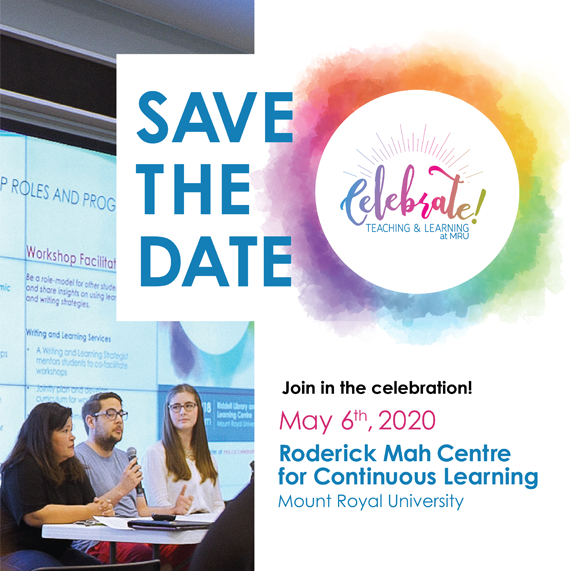 celebrate save the date poster