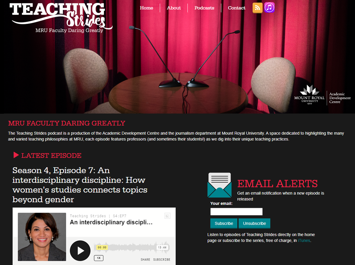 teaching strides website